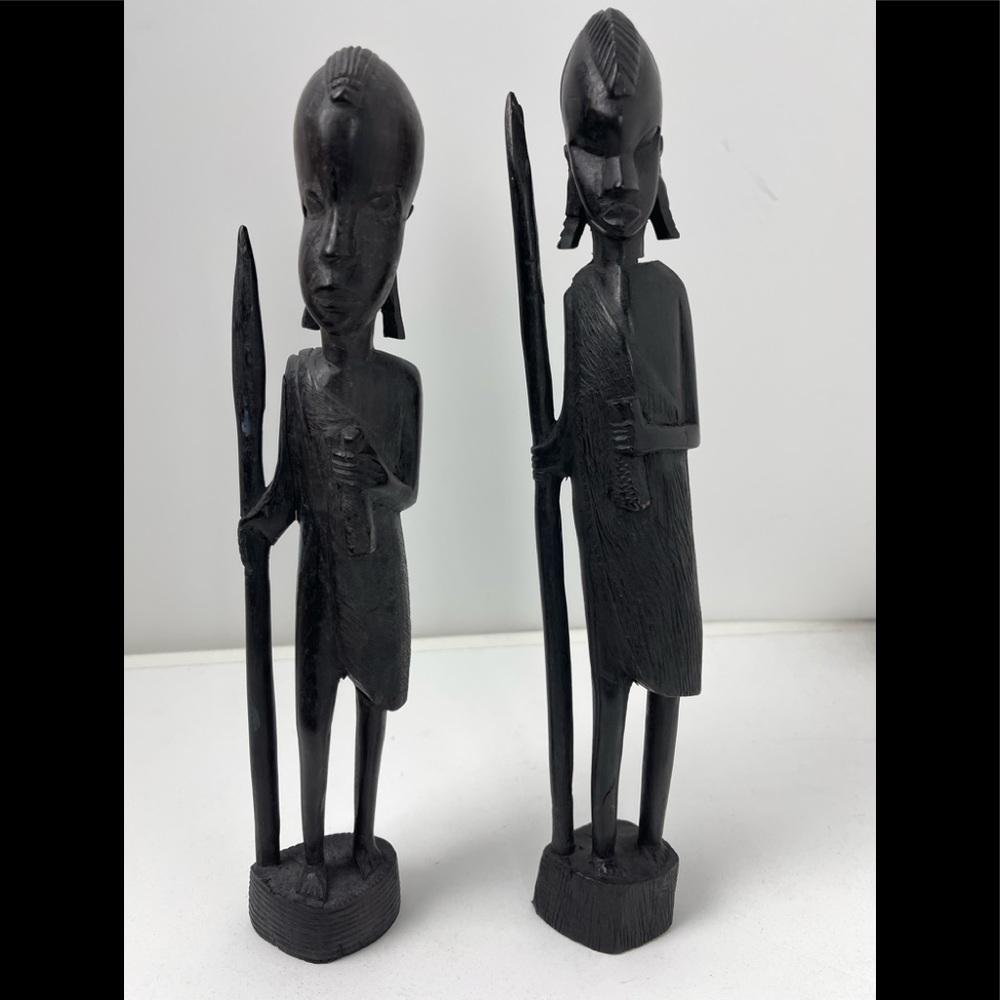 Vintage African tribal Warrior  sculpture